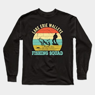 Walleye Blue Pike Fishing Long Sleeve T-Shirt